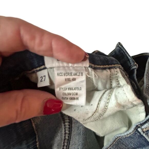 NWT Hudson Jeans Womens 27 Blue Nico Mid Rise SS Ankle Blue Falls - Picture 12 of 16